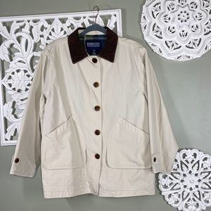 Vintage Lands' End Utility Barn Chore Coat Petite